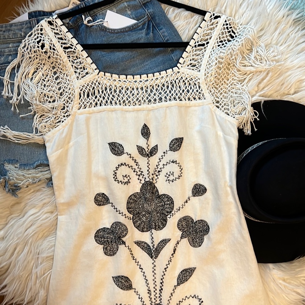 NWT Free People Ivory Dress Sz 6 🖤